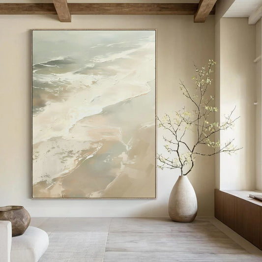 Abstract Sea Wave Painting for Beachfront Hotel & Nautical - Themed Restaurant DLZ0658