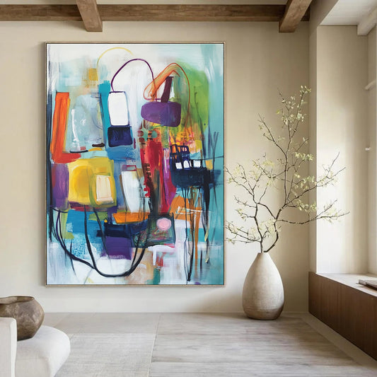 Colorful Abstract Composition for Design Studio & Trendy Boutique STSC823