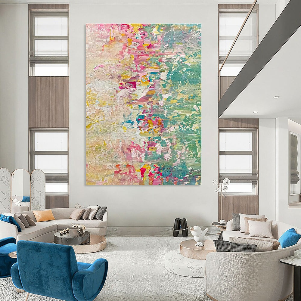 Soft Pastel Abstract Art for Spa Retreat & Bedroom Oasis DLZ2383
