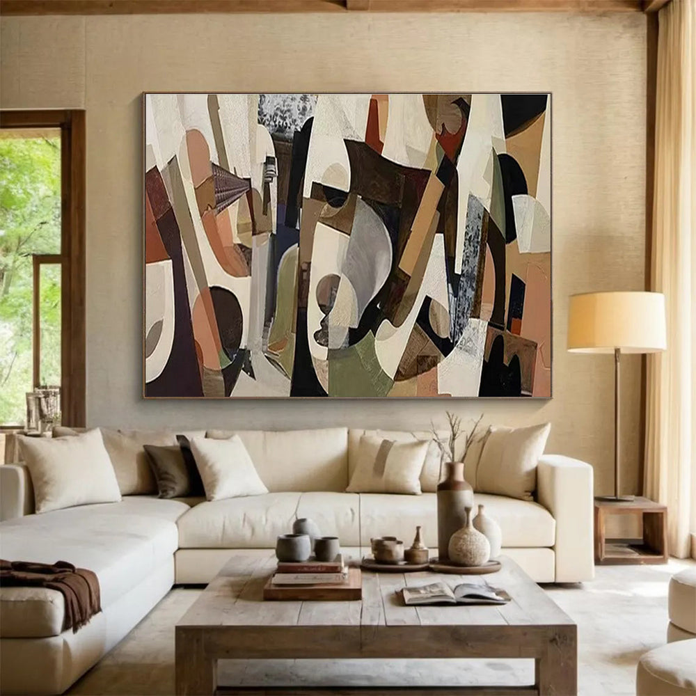 Cubist - Style Abstract for Creative Studio Lounge DLZ3005