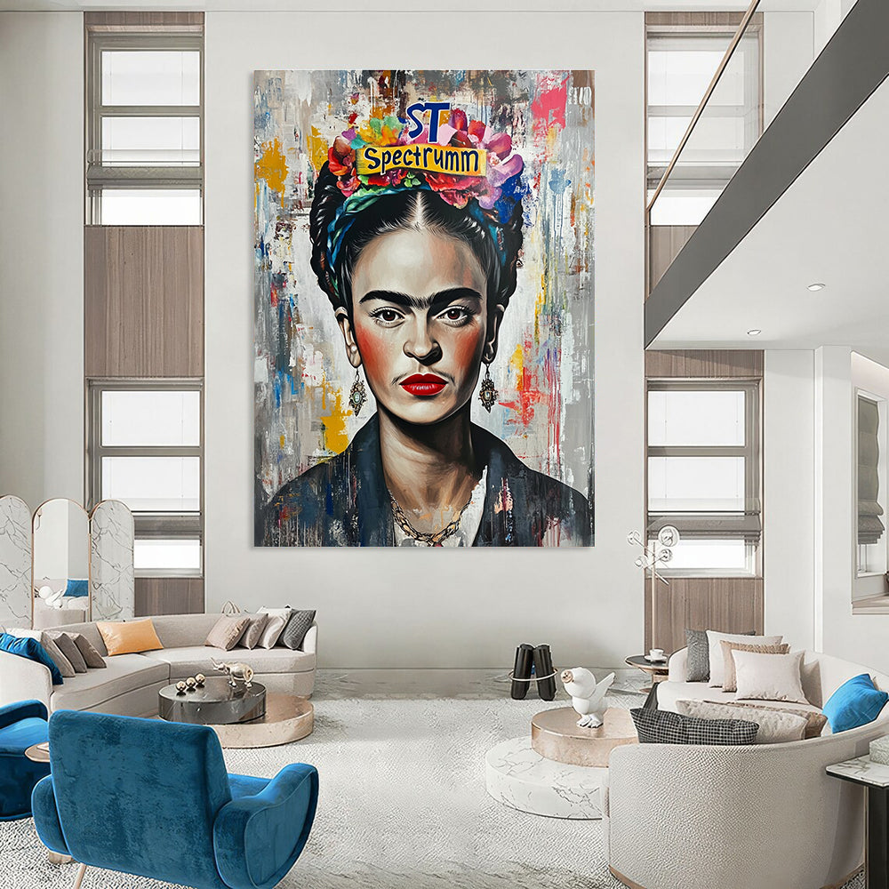Frida - Inspired Portrait for Bohemian Home & Cultural Art Gallery STSC1128
