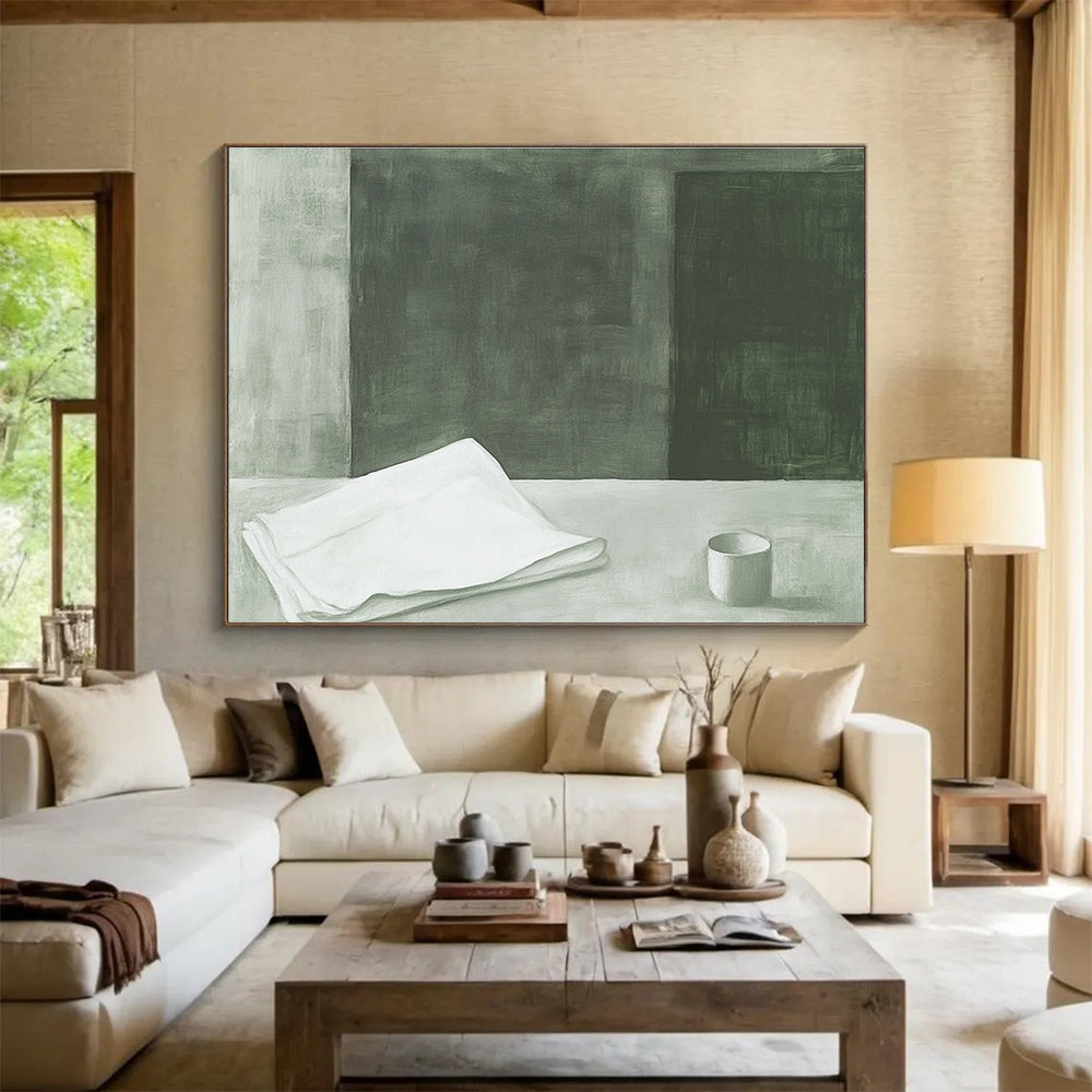 Minimalist Monochrome Art for Scandinavian Home & Coffee Shop SC571