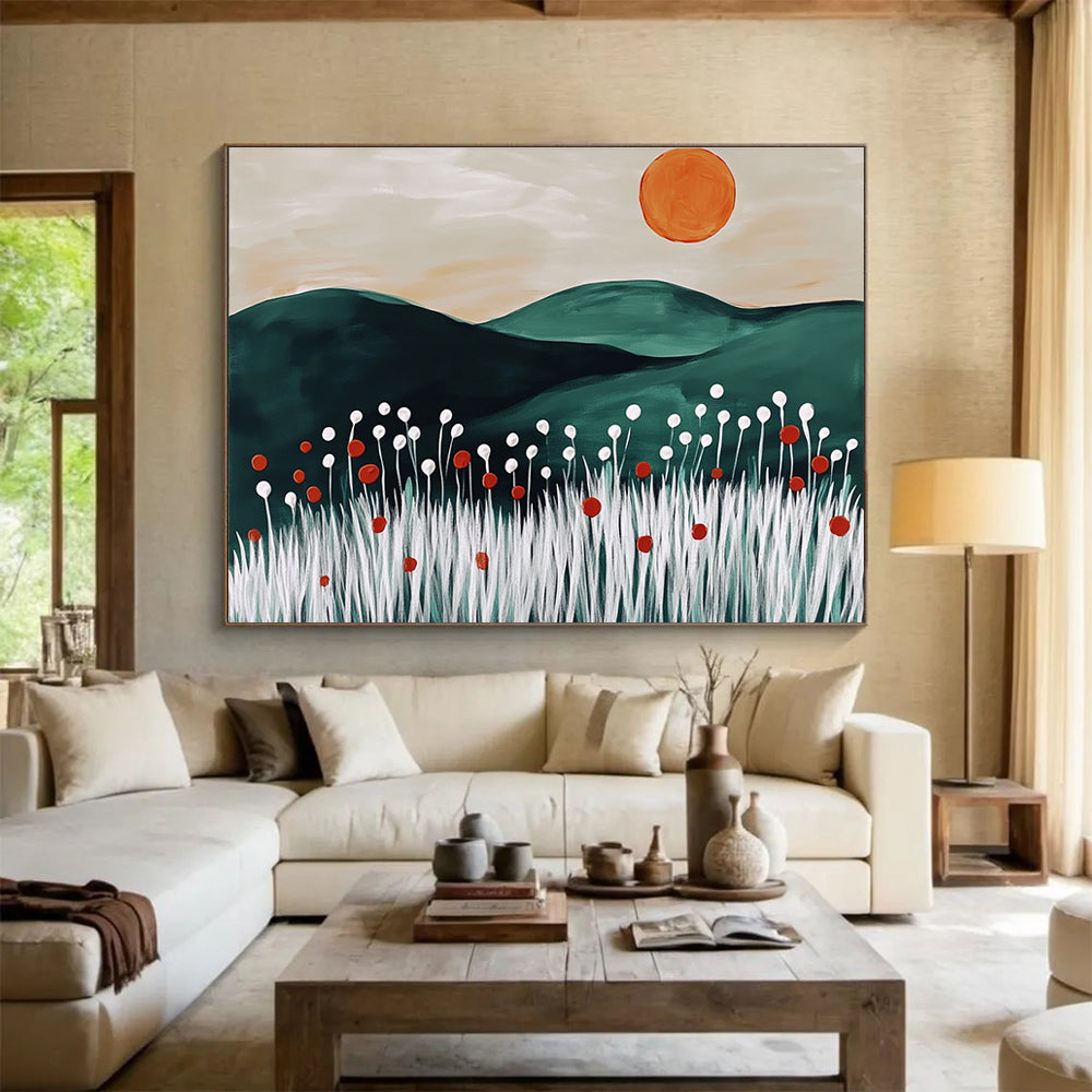 Minimalist Landscape Art for Scandinavian - Style Home & Modern Office SC465