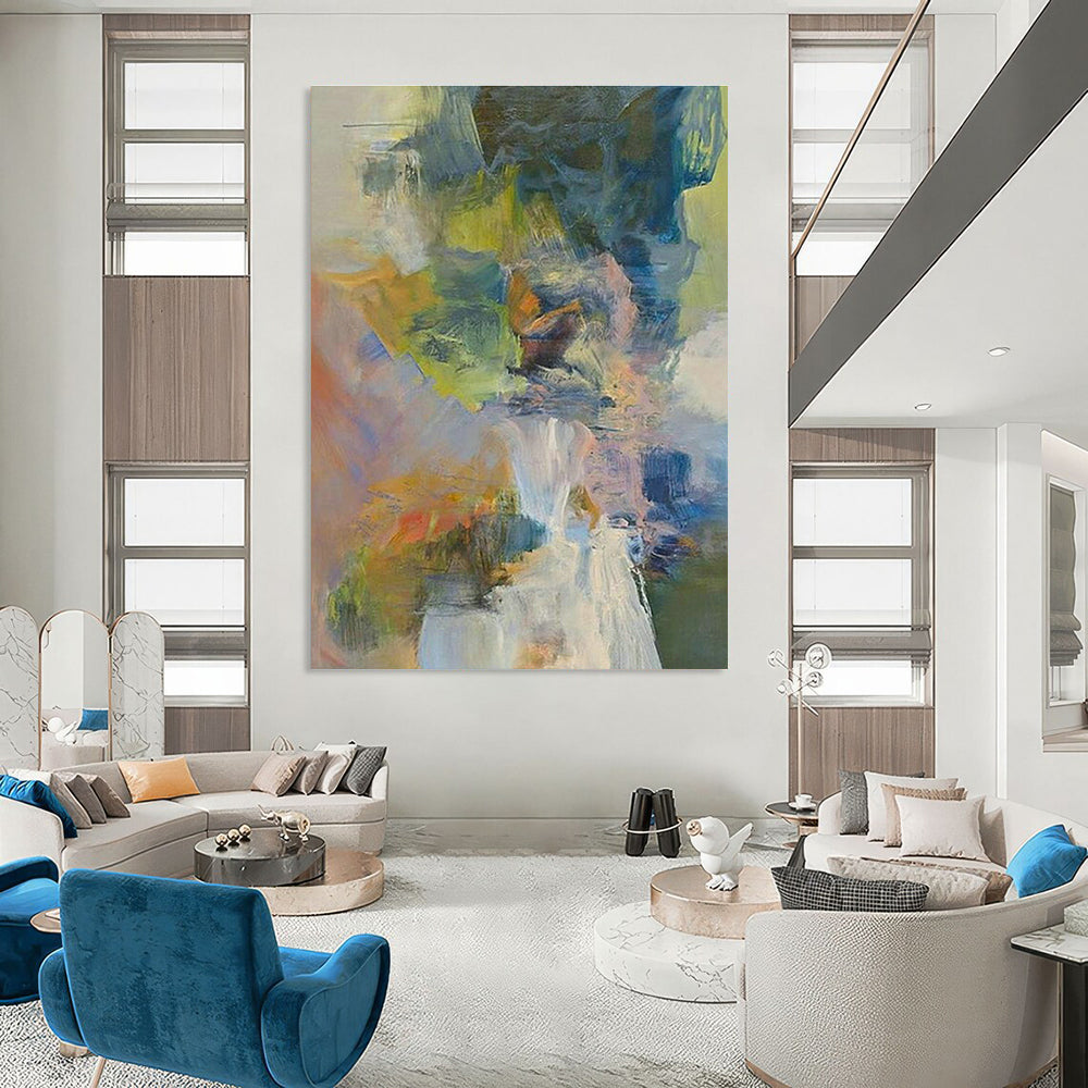 Colorful Abstract Portrait Art for Creative Agency Break Rooms DLZ0267
