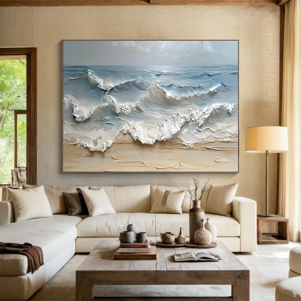 Sea Wave Relief Art for Nautical - Themed Yacht Club Bars DLZ3180