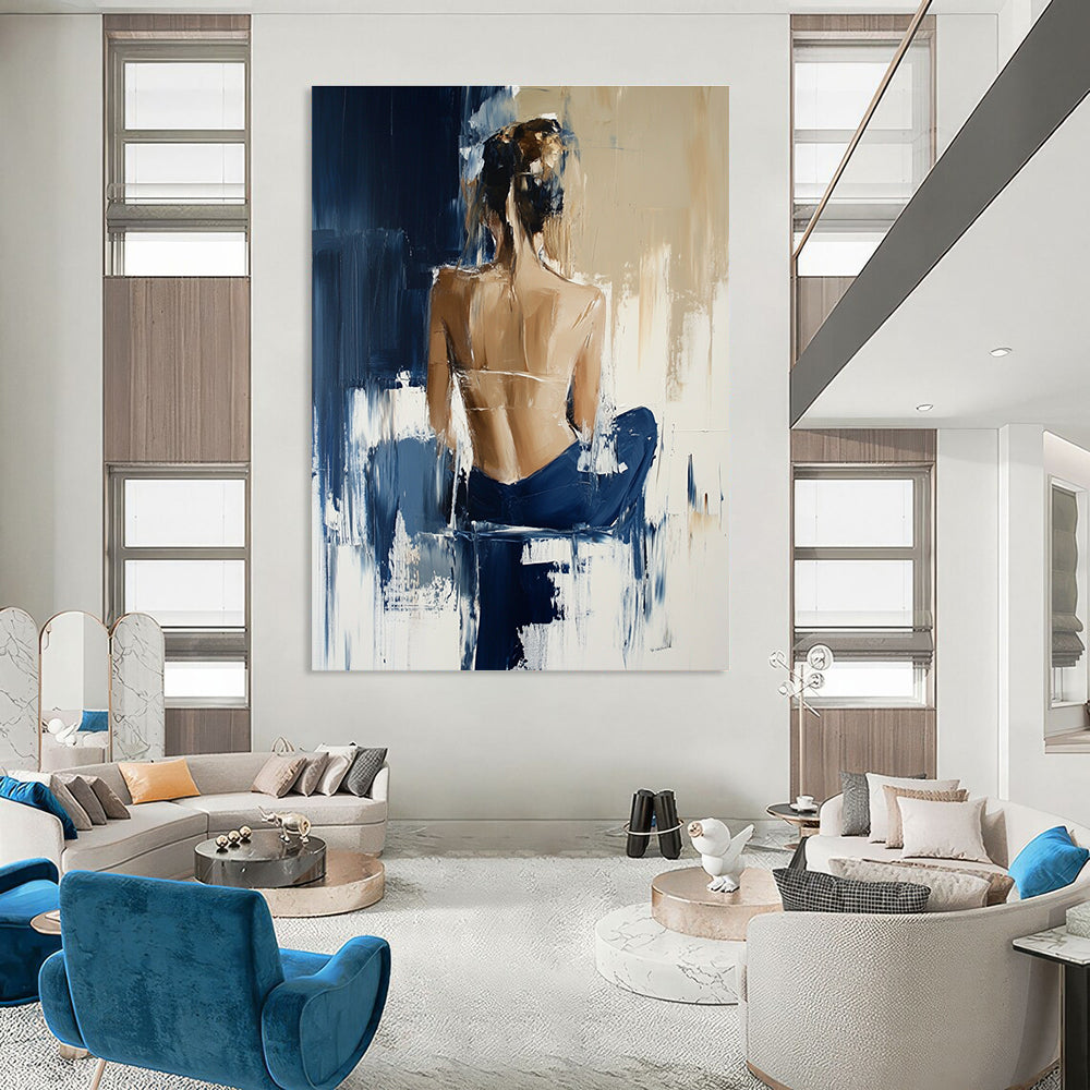 Abstract Female Back Figure for Modern Art Studio & Sophisticated Boudoir STSC175