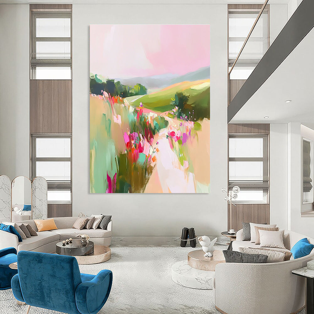 Abstract Landscape Path for Bohemian Garden Party & Nature - Lover’s Home Office STSC1202