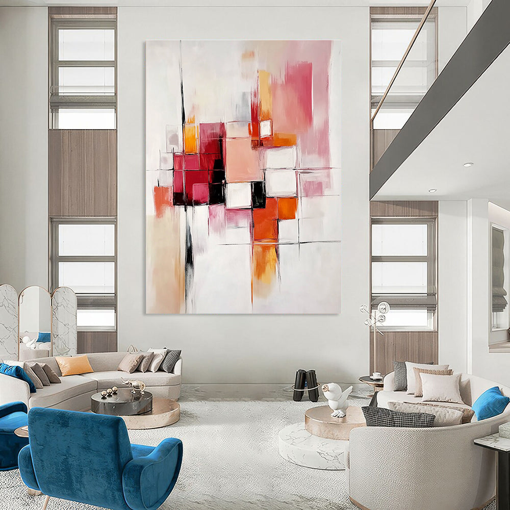 Geometric Abstract Composition for Contemporary Gallery & Minimalist - Inspired Office STSC582