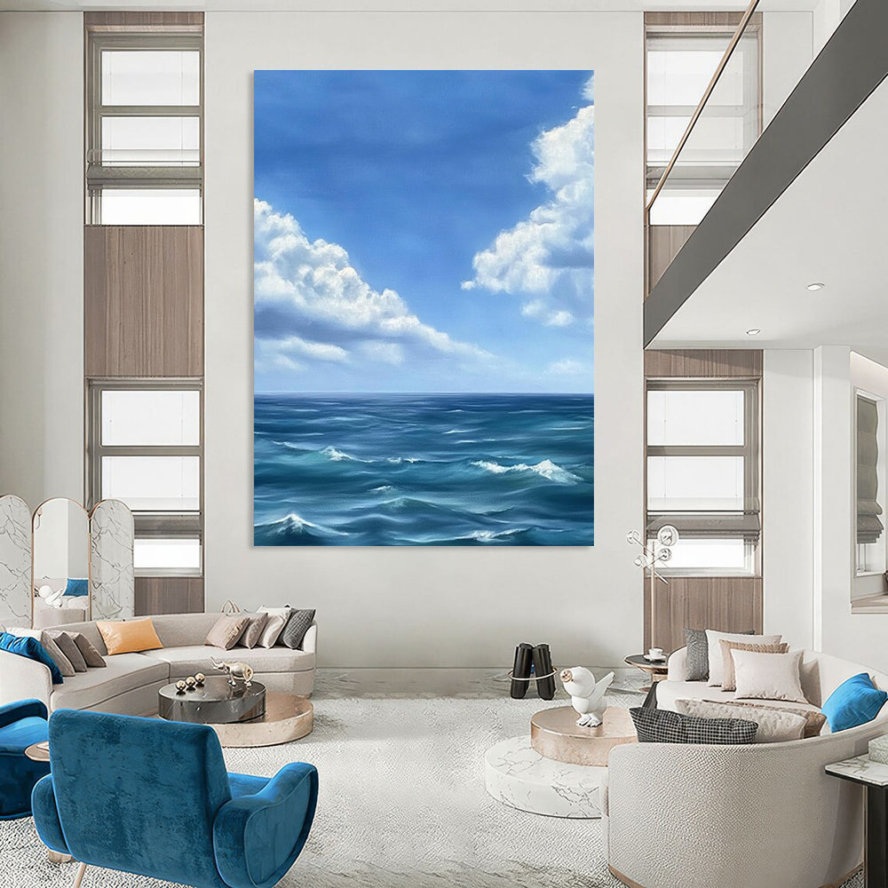 Ocean and Sky View for Beach House Living Room & Nautical - Themed Café STSC1215