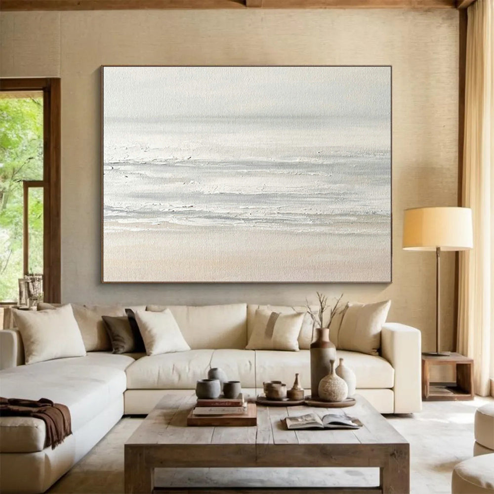 Light - Color Seaside Abstract Art for Serene Coastal Condo Living Rooms DLZ2642