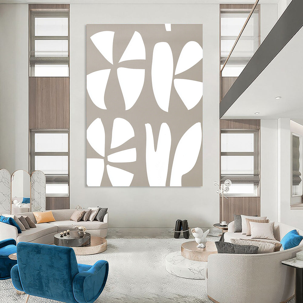 Geometric Flower Shapes for Minimalist Living Room & Modern Office Reception STSC1240