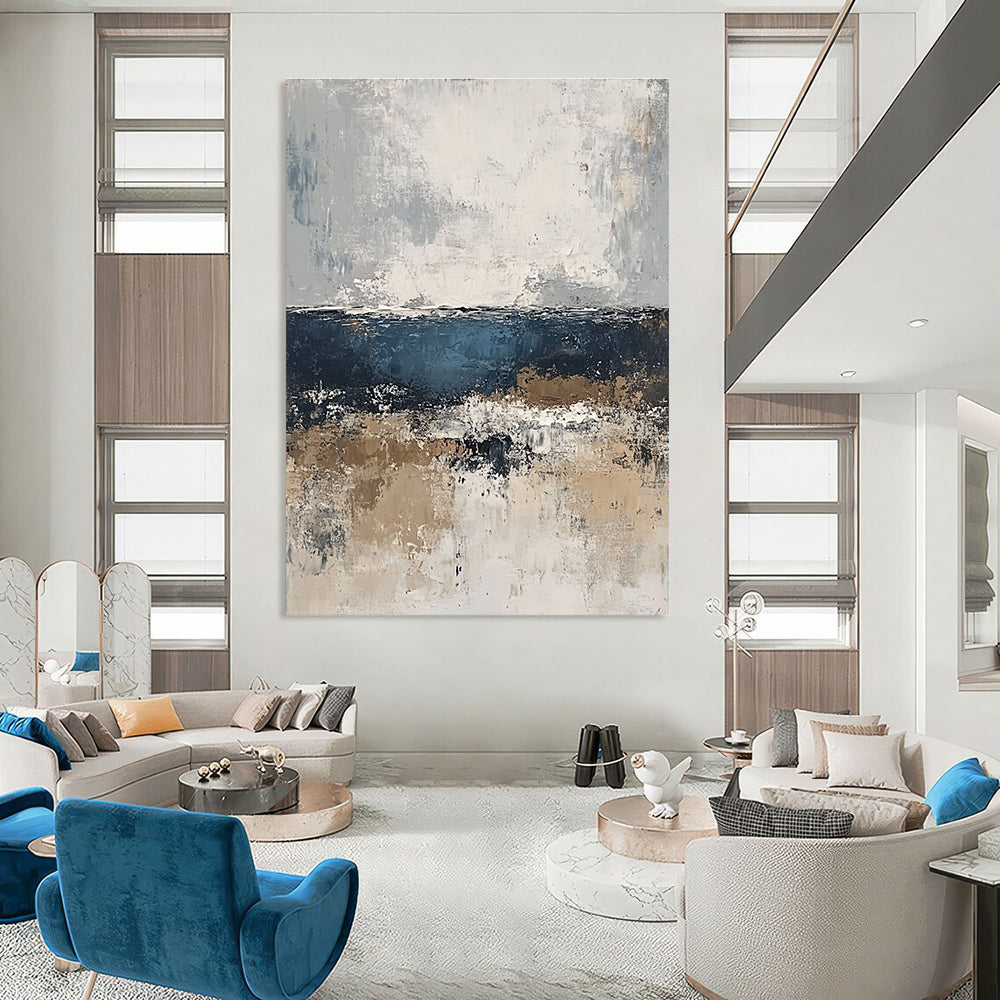 Textured Coastal Abstract for Beachfront Villa & Art Gallery Café STSC343
