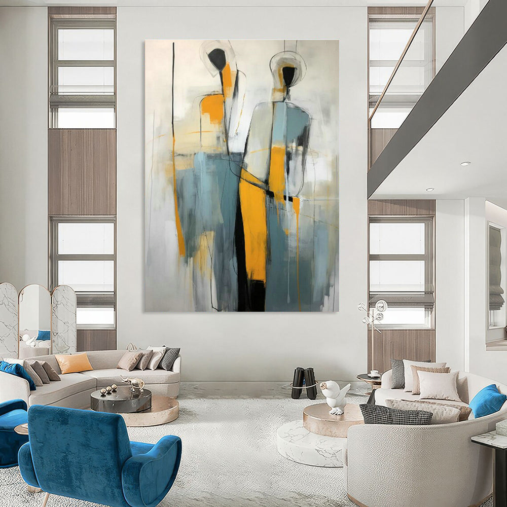 Abstract Figure Art for Contemporary Home Hallways DLZ0285