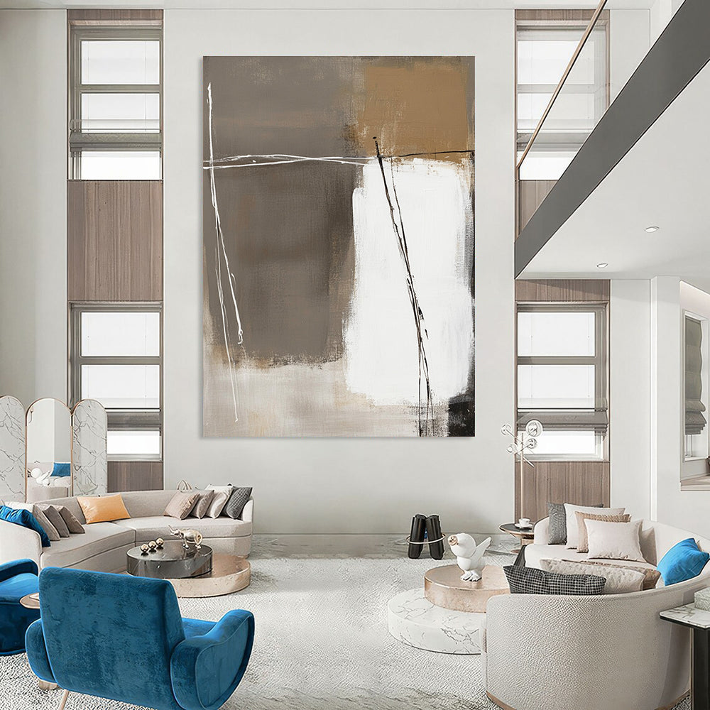 Minimalist Abstract with Lines for Scandinavian - Style Home & Contemporary Office STSC564