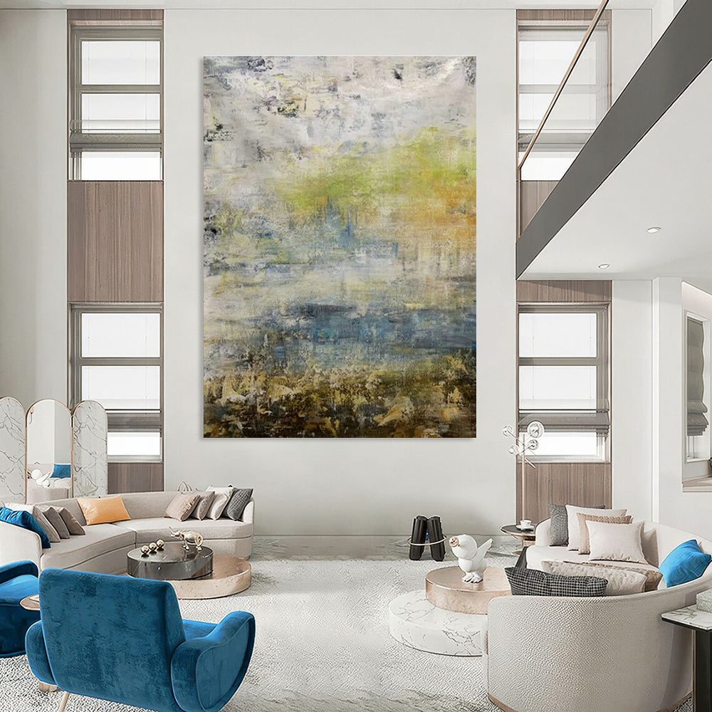 Multi - Color Textured Abstract Art for Art Gallery & Home Studio DLZ0571