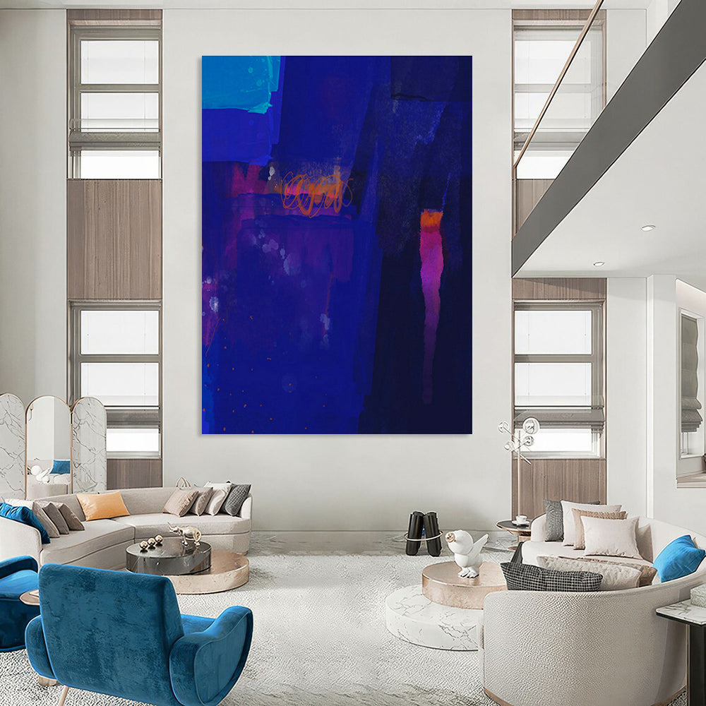 Blue - Purple Night - Themed Art for Rooftop Bar Chill Zones DLZ0090