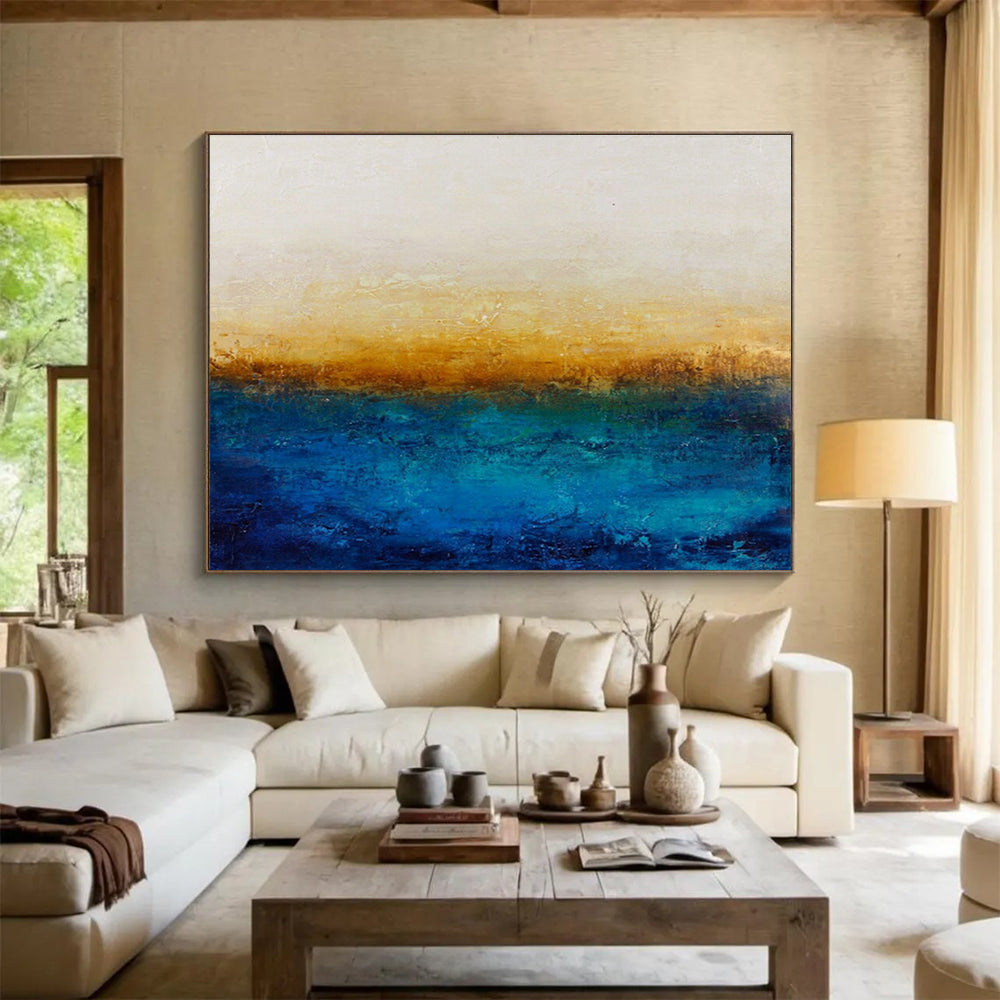 Gradient Color Abstract Art: Create a Relaxing Balcony Oasis DLZ2391