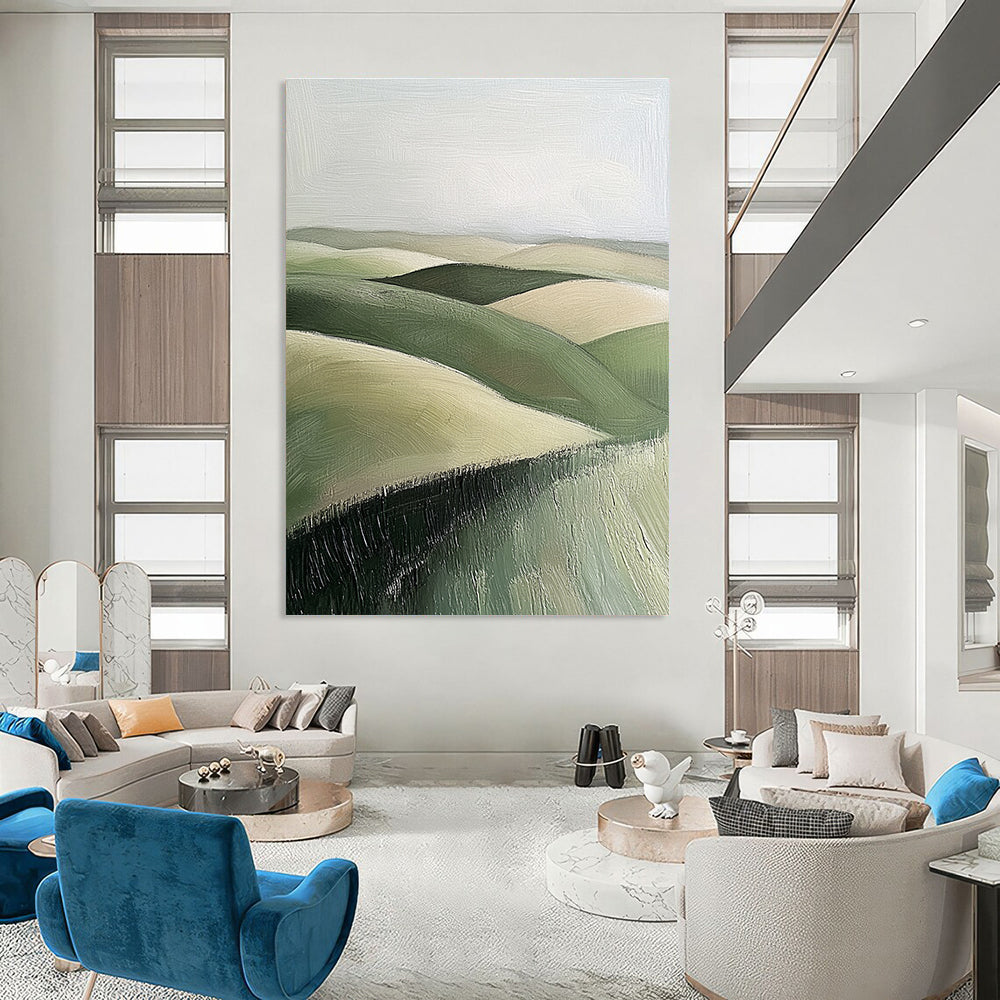 Rolling Green Hills for Modern Home Office & Nature - Inspired Gallery STSC876