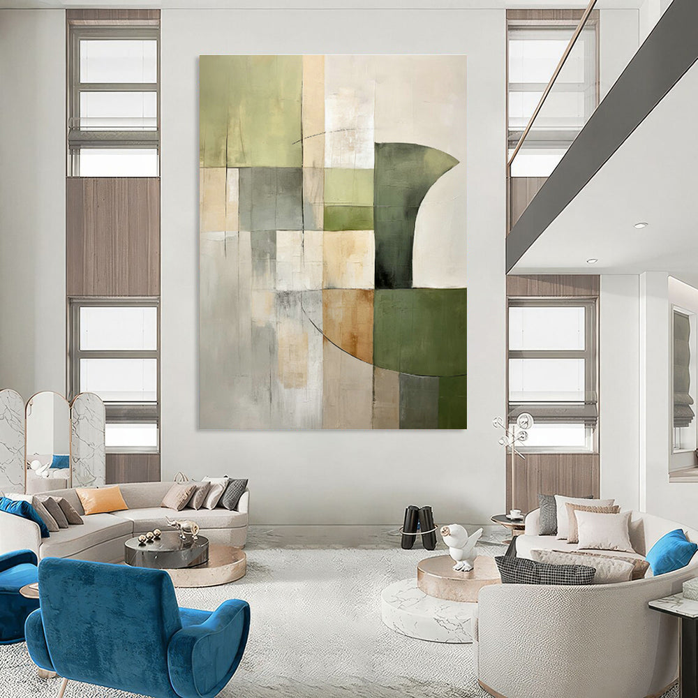 Geometric Abstract Art for Home Office & Minimalist Store DLZ0595