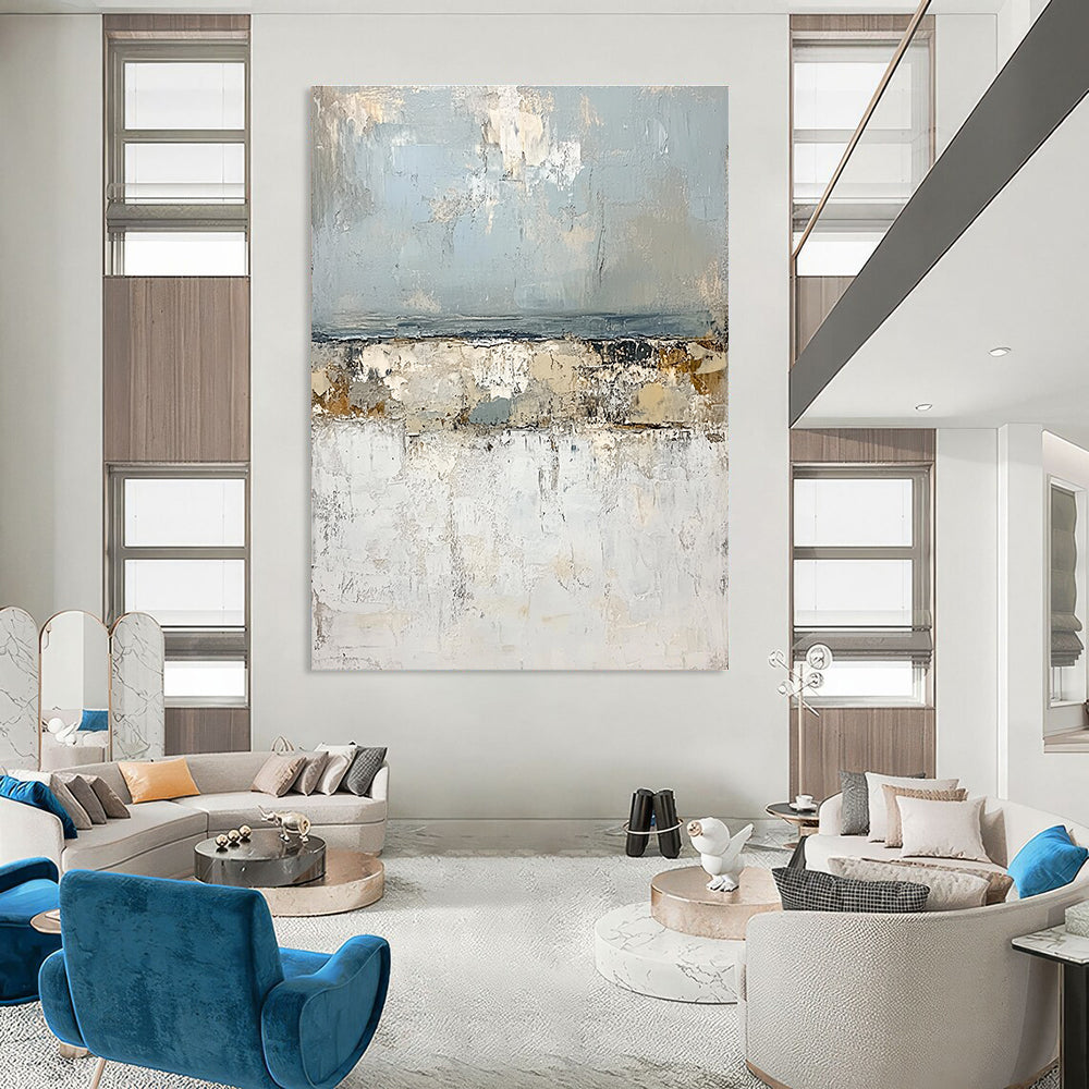 Textured Coastal Abstract for Beachfront Home & Nautical - Themed Café STSC270