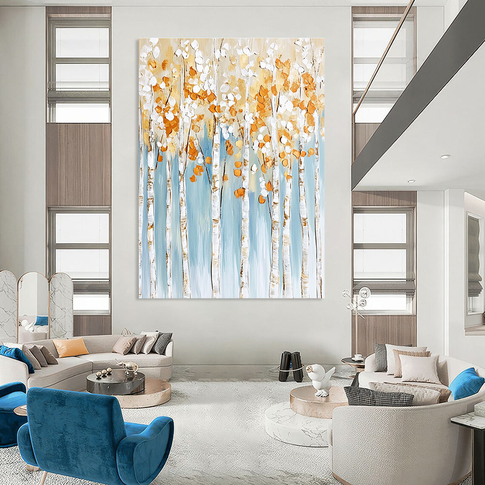 Textured Birch Grove for Rustic Home Decor & Art - Loving Library STSC302