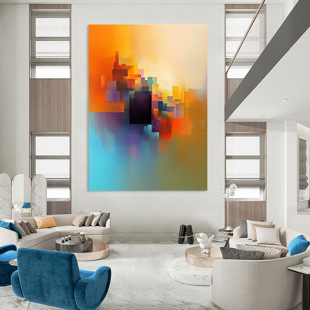 Vibrant Colorful Cubes Art for Creative Studio & Playroom STSC687