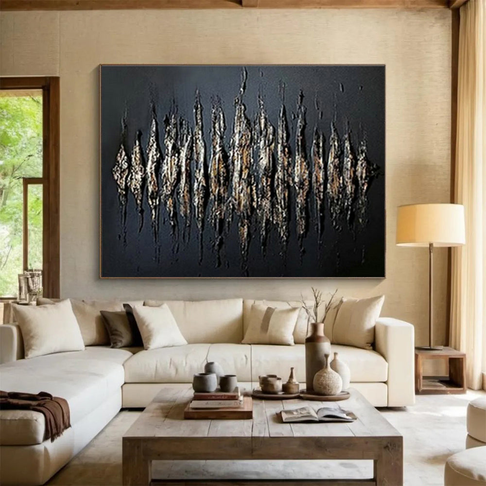 Black 3D - Effect Abstract Art for Edgy Home Theaters DLZ2481