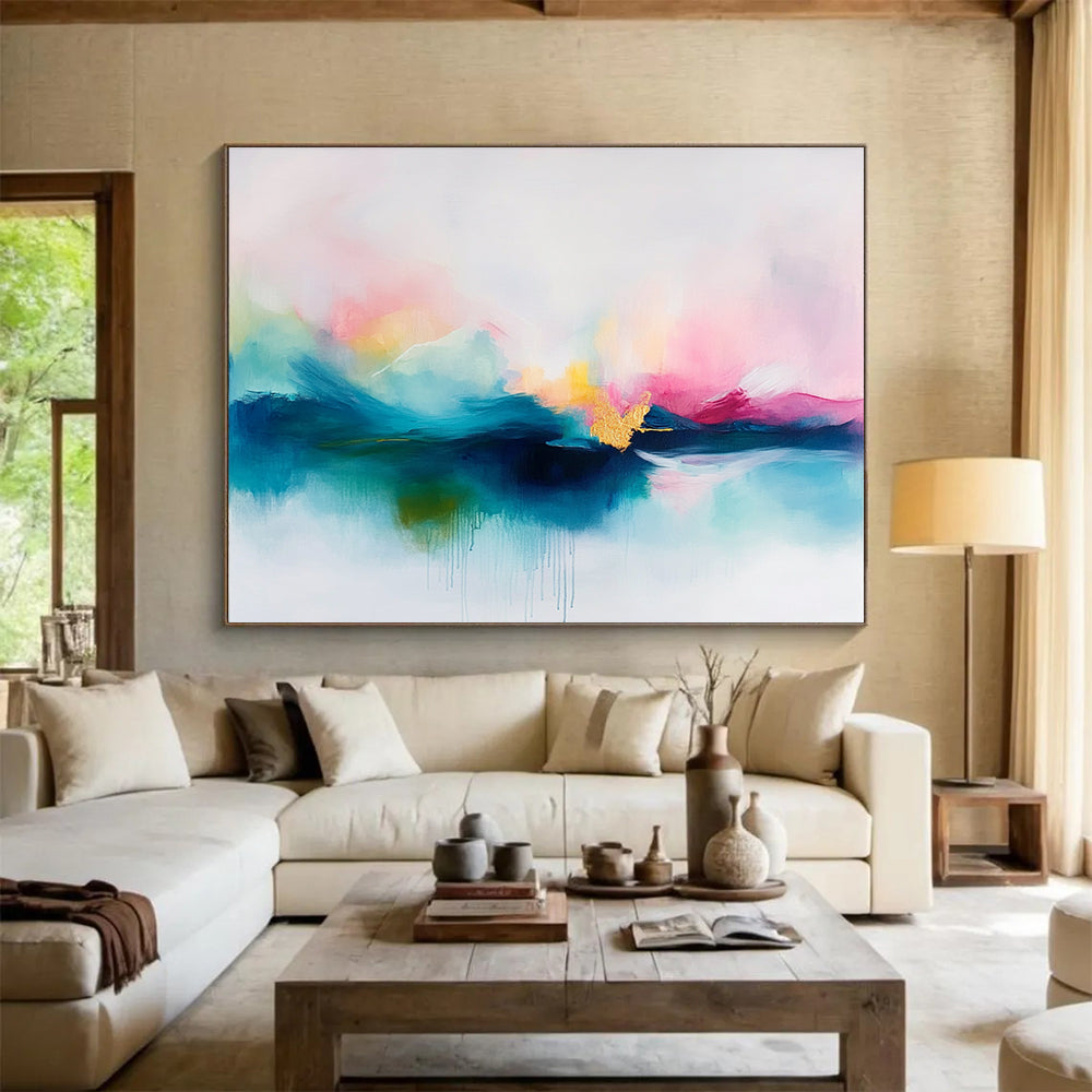 Colorful Abstract Sky Art for Bohemian Living Room & Creative Lounge SC383