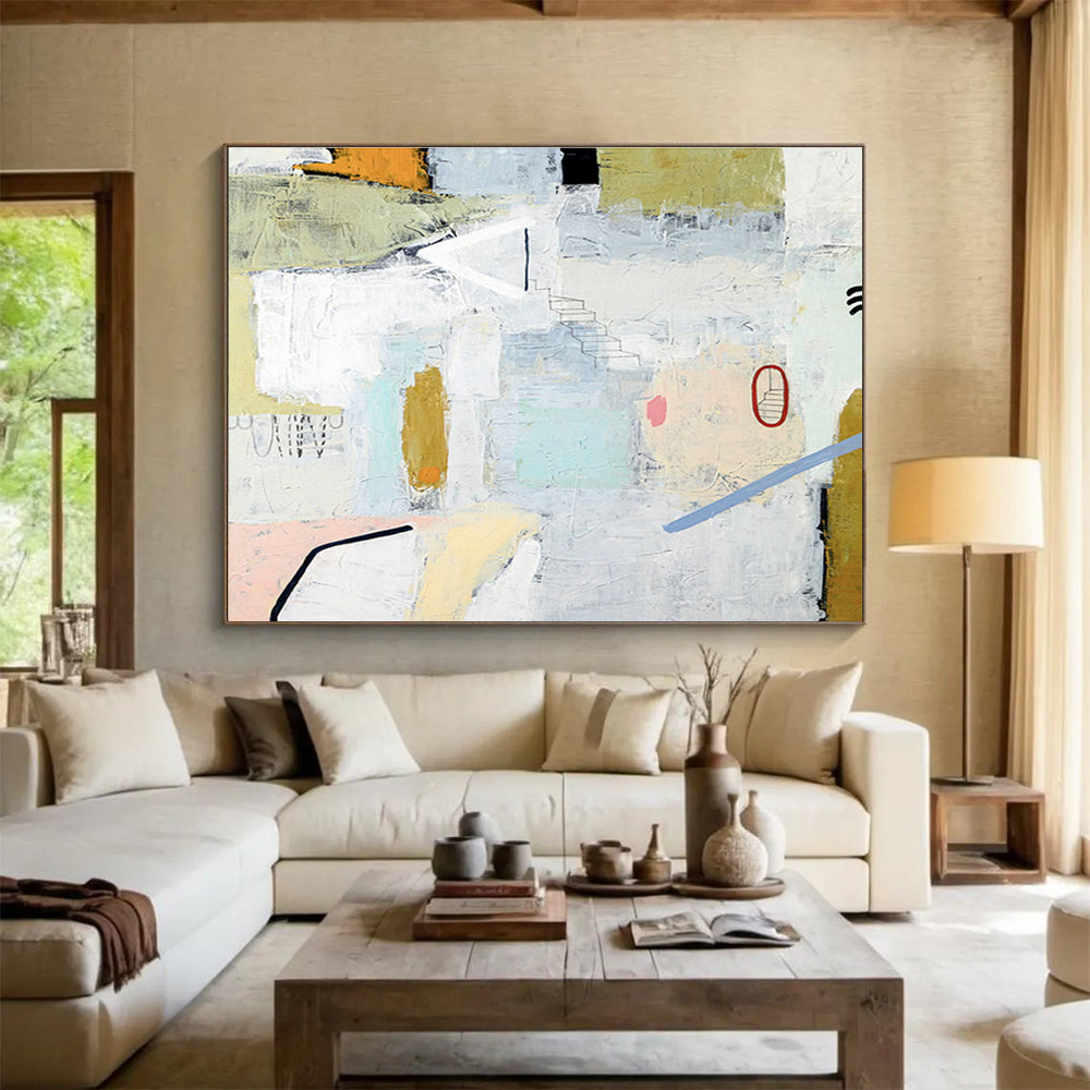Light - Color Collage Abstract for Art Gallery Lounge DLZ2938