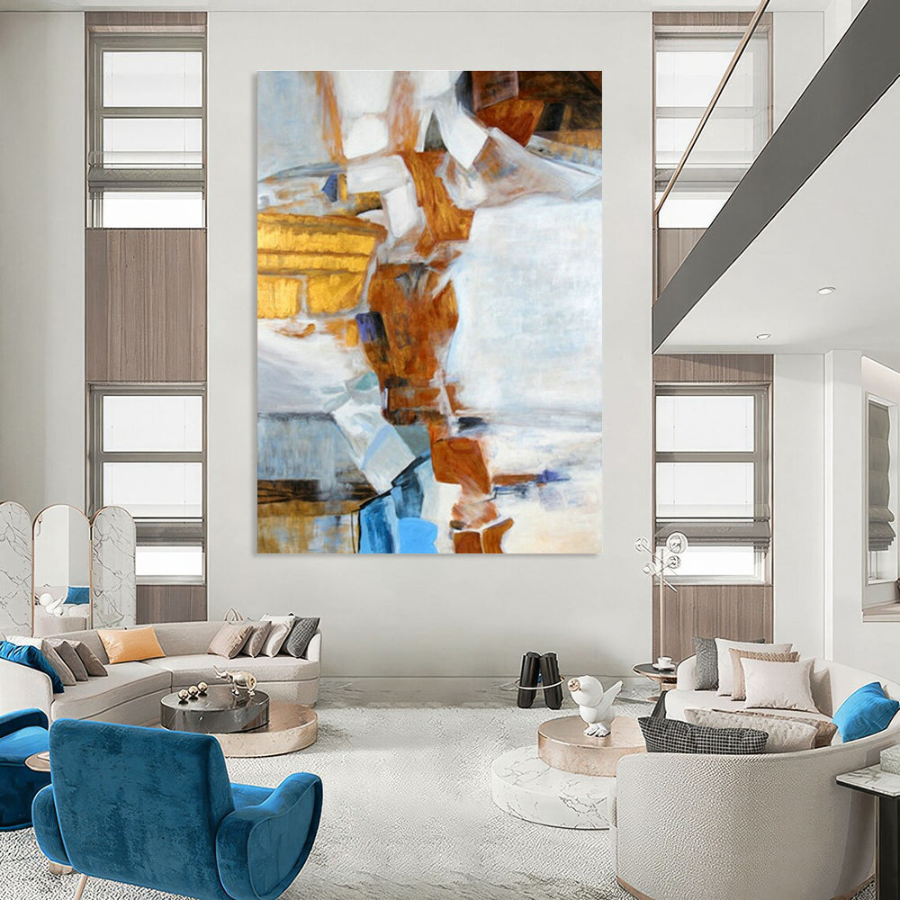 Geometric Color - Block Abstract for Modern Office Lobby & Creative Coworking Space DLZ0944