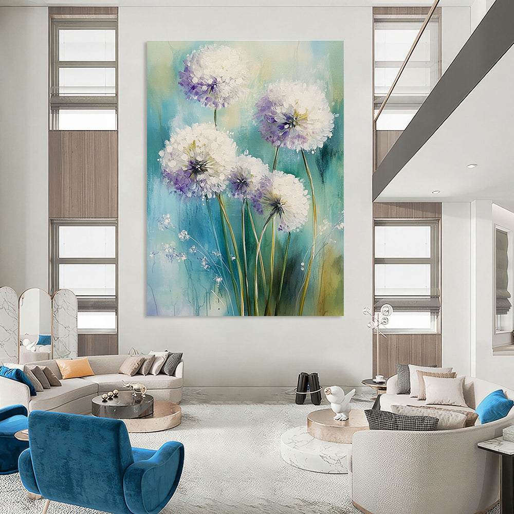 Dandelion Blooms Cheerful Floral Art for Cottage - Style Kitchen & Bright Home Dining Room STSC1468
