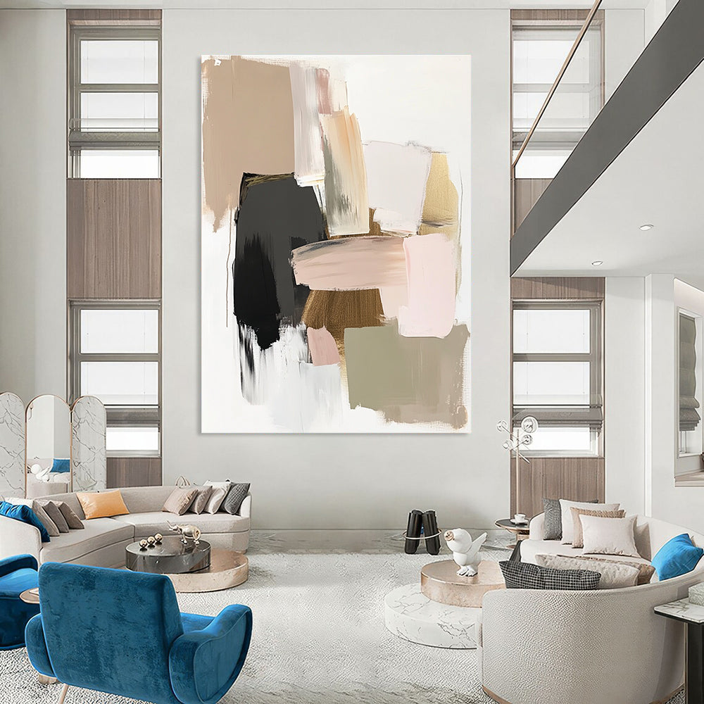 Soft Color Block Abstract for Modern Nursery & Elegant Living Room STSC619