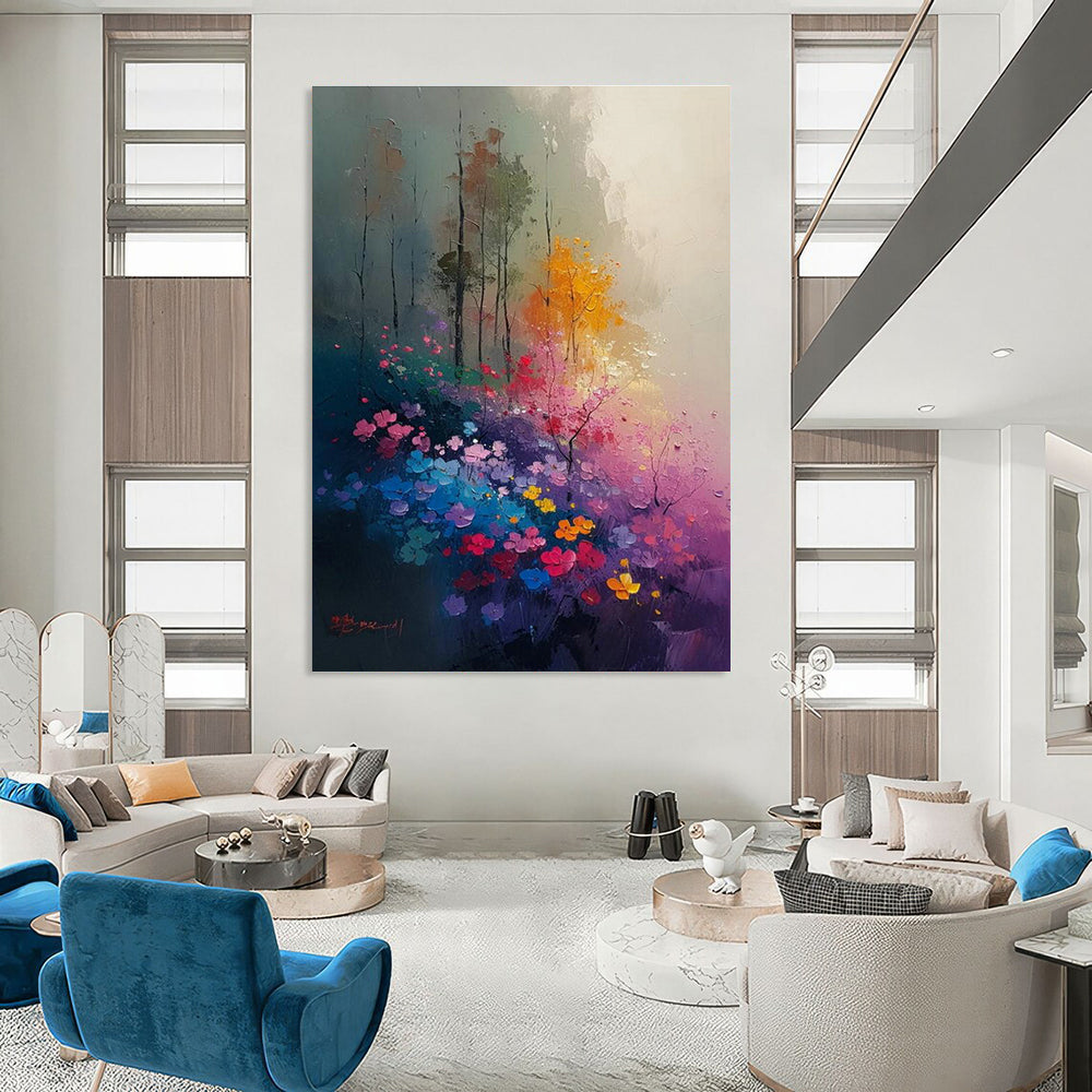 Dreamy Landscape Floral Art for Garden - Themed Restaurant & Romantic Bedroom DLZ2233