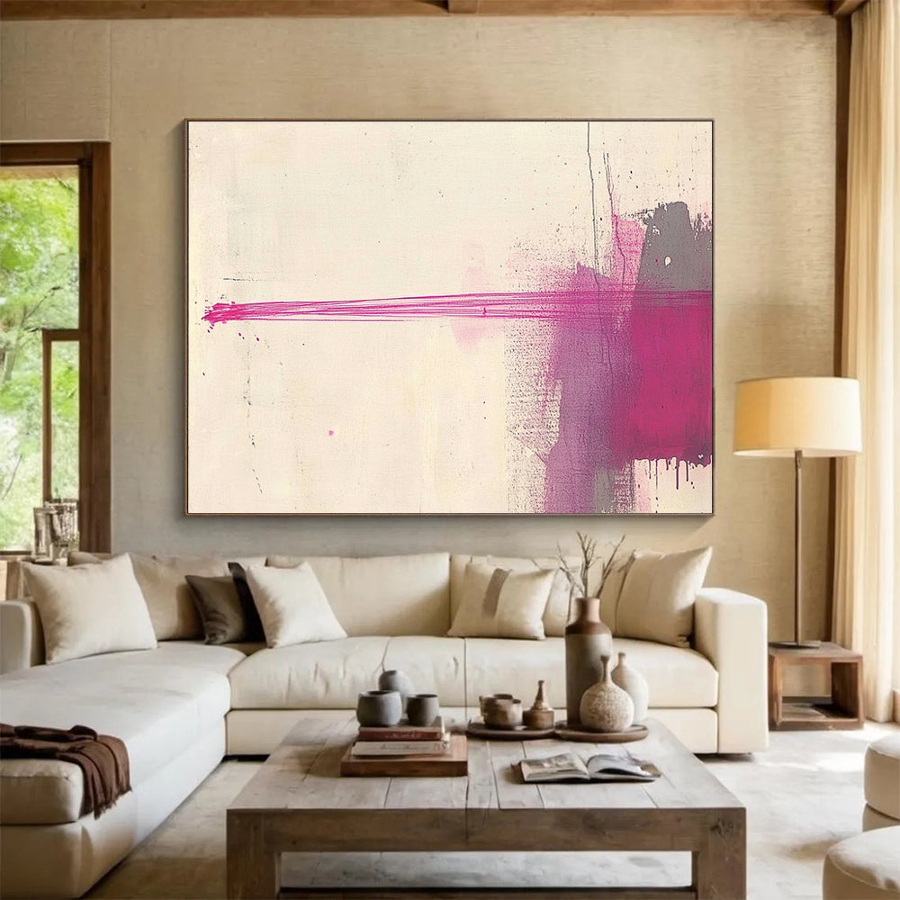 Abstract Pink Strokes Art for Modern Studio & Art Gallery SC550