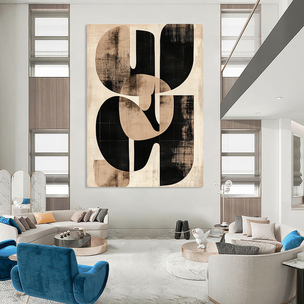 Abstract Geometric Forms for Modern Home Library & Geometric Art Gallery STSC469
