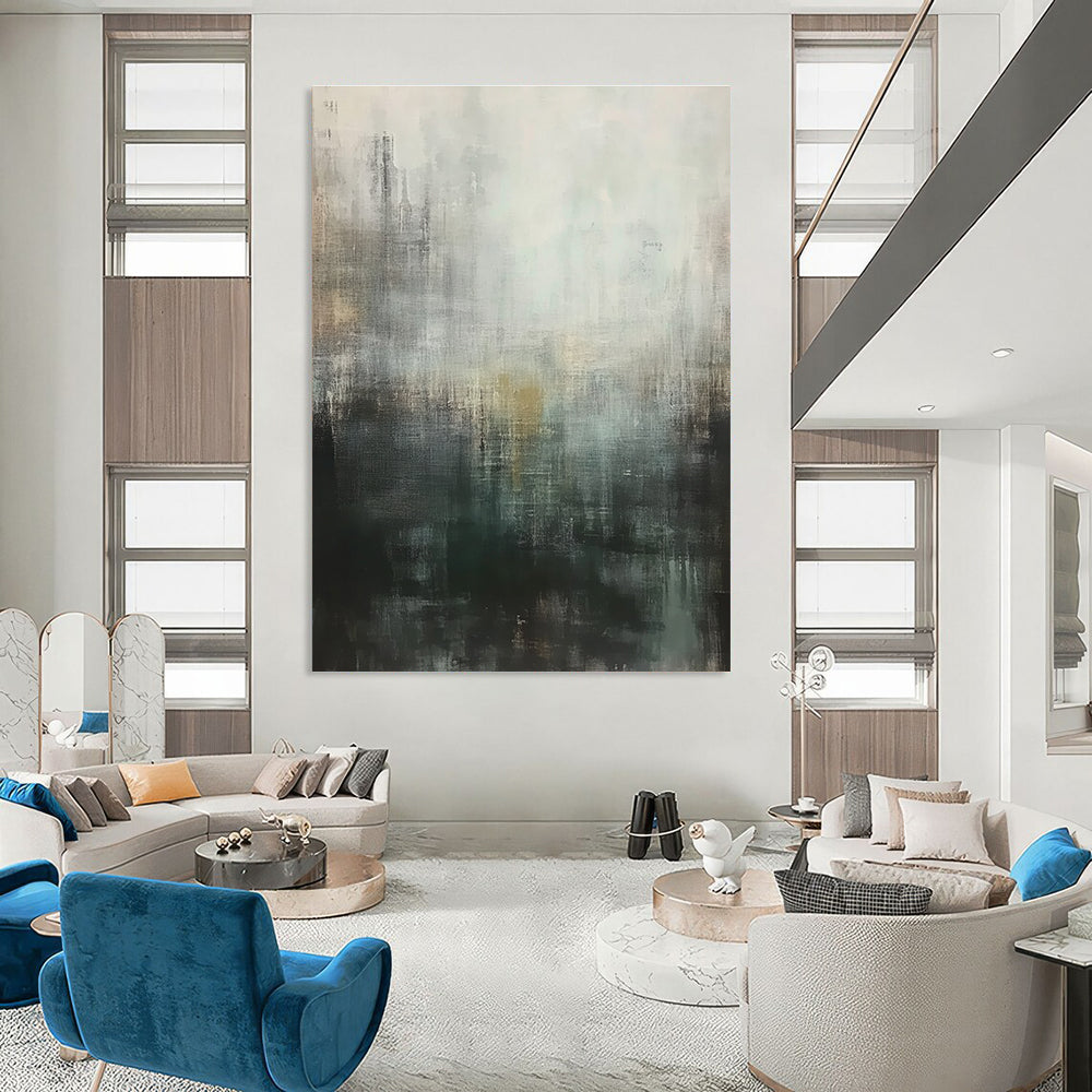 Muted Abstract Cityscape for Thoughtful Library & Industrial - Chic Loft STSC604