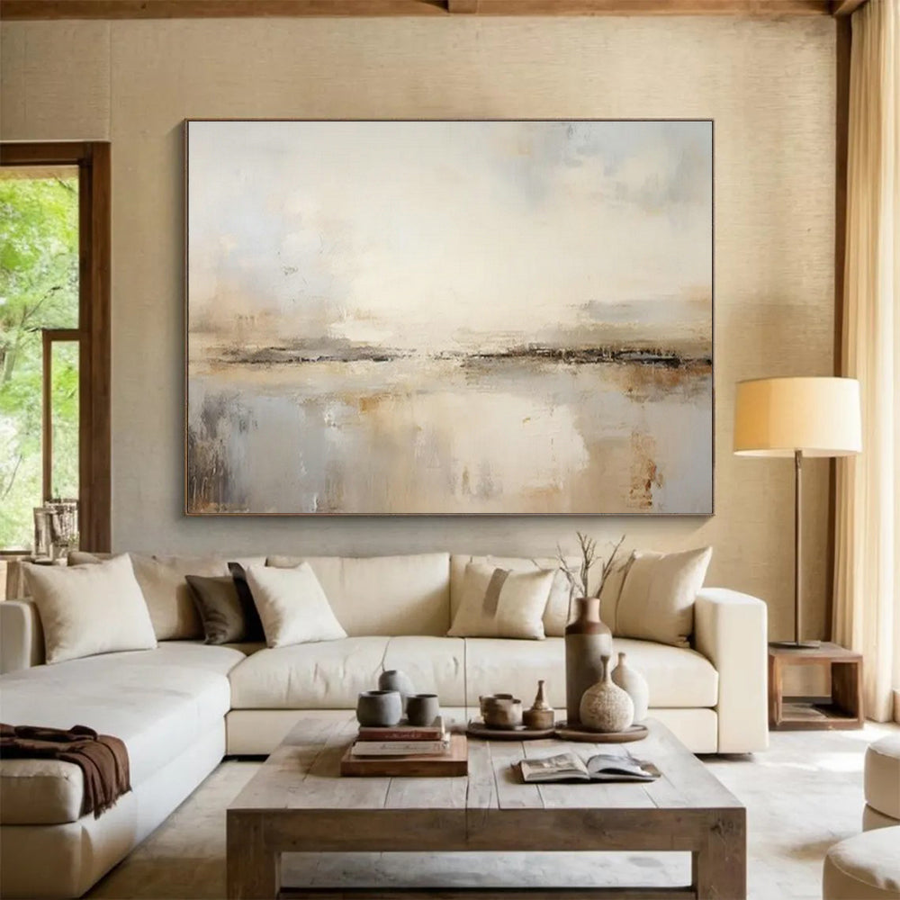 Light - Color Abstract Sea View for Minimalist Bedroom DLZ3007