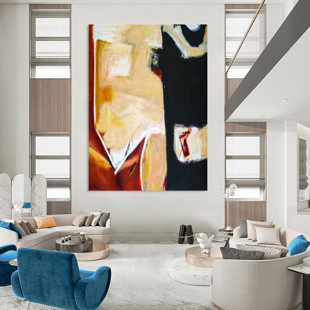 Color Block Abstract Art for Modern Art Gallery & Home Studio DLZ1097