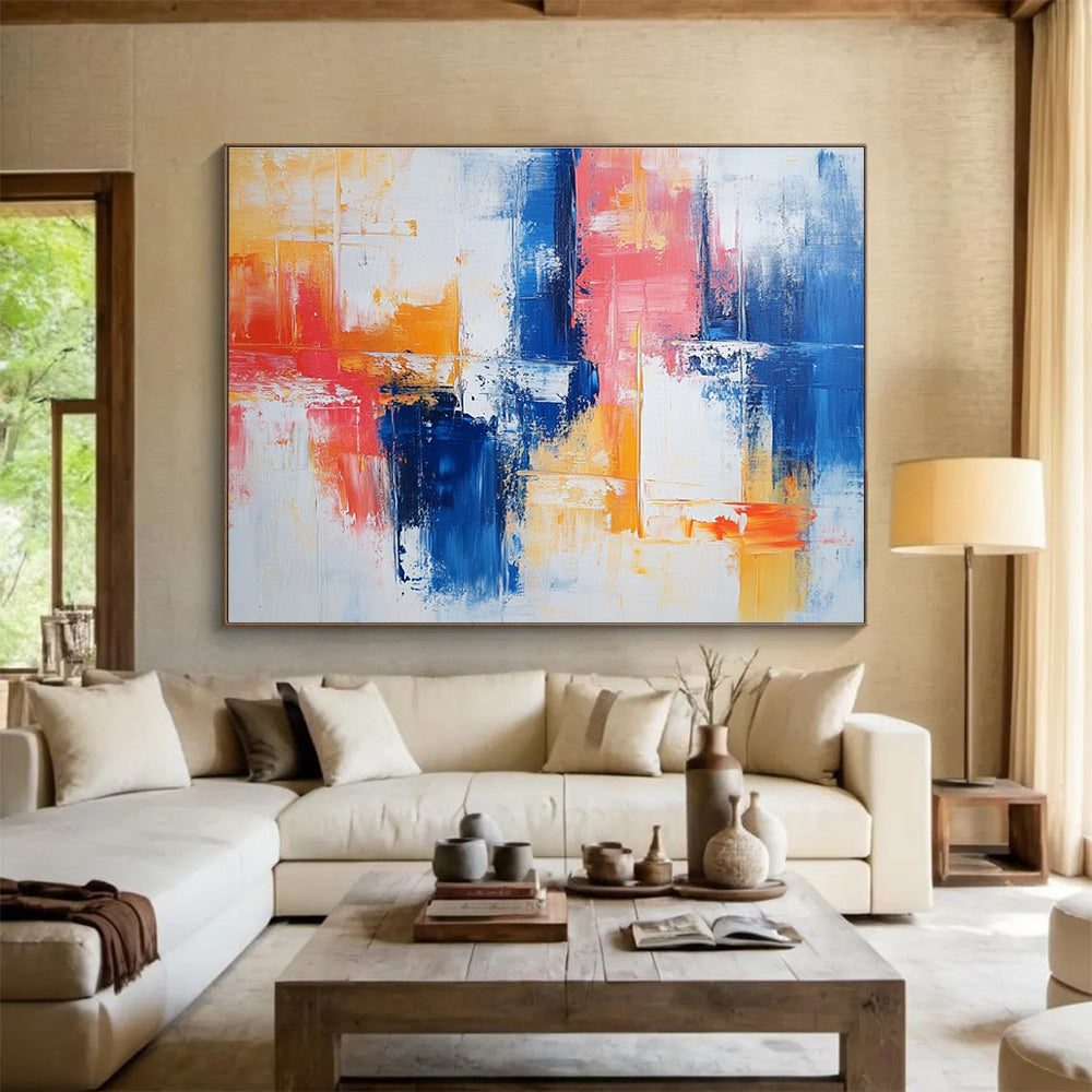 Color - Blended Abstract Art for Coastal Home Bedroom & Relaxing Spa Lounge SC263