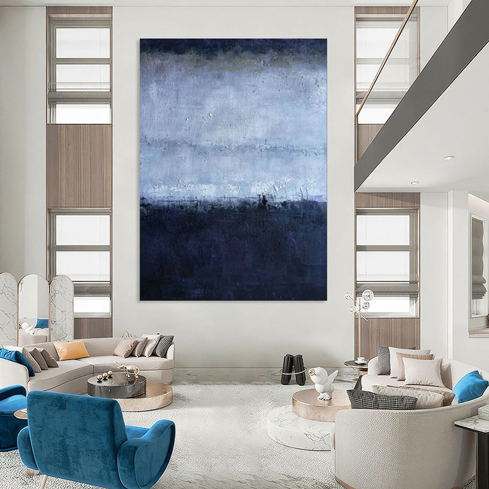 Misty Night Horizon Art for Nautical - Inspired Home Office & Moody Art Gallery DLZ2263