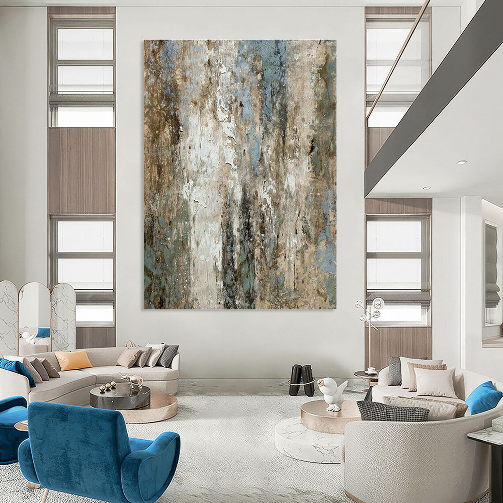 Textured Patina Art for Industrial - Chic Café & Rustic Art Gallery DLZ2231