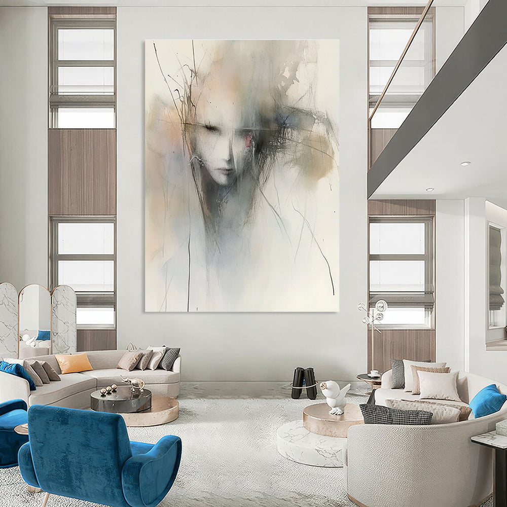 Ethereal Figure Sketch for Art Gallery Lounge & Bohemian Bedroom STSC840