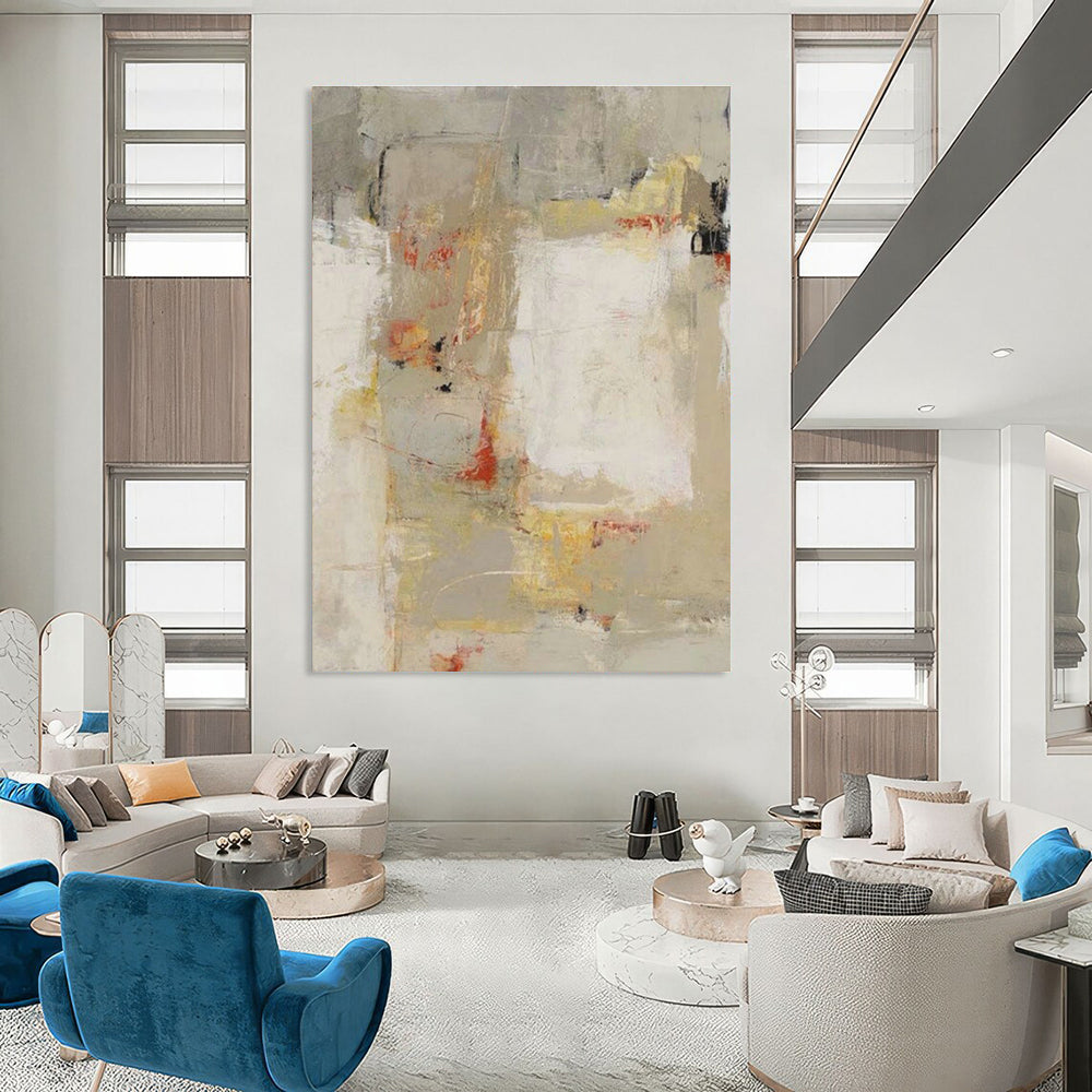 Abstract Neutral - Toned Art for Minimalist Office & Calming Waiting Room DLZ1431
