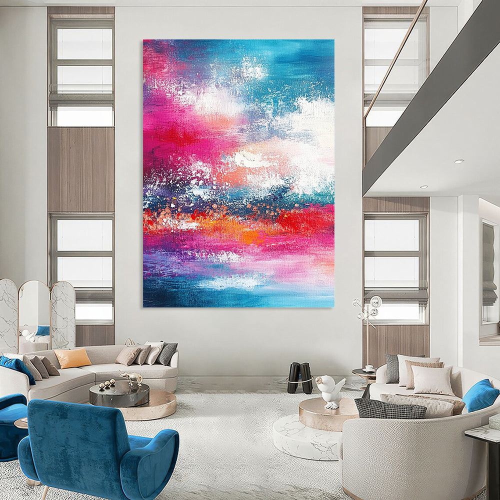 Colorful Abstract Sky & Sea Art for Rooftop Bar & Beachfront Villa STSC116