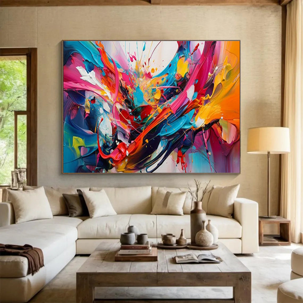 Splash - Style Color Explosion Abstract Art for Trendy Creative Studios DLZ3074