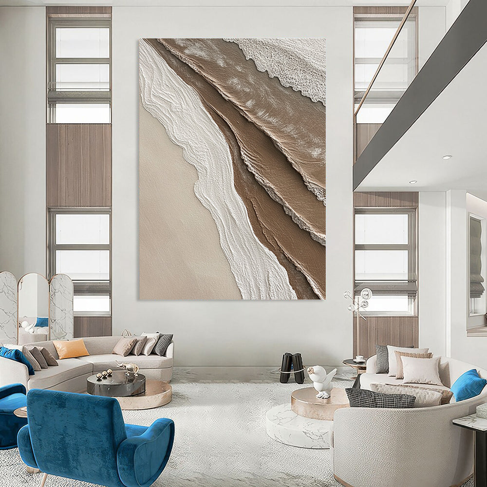 Textured Earth - Tone Waves for Bohemian - Chic Living Room & Nature - Inspired Spa STSC951