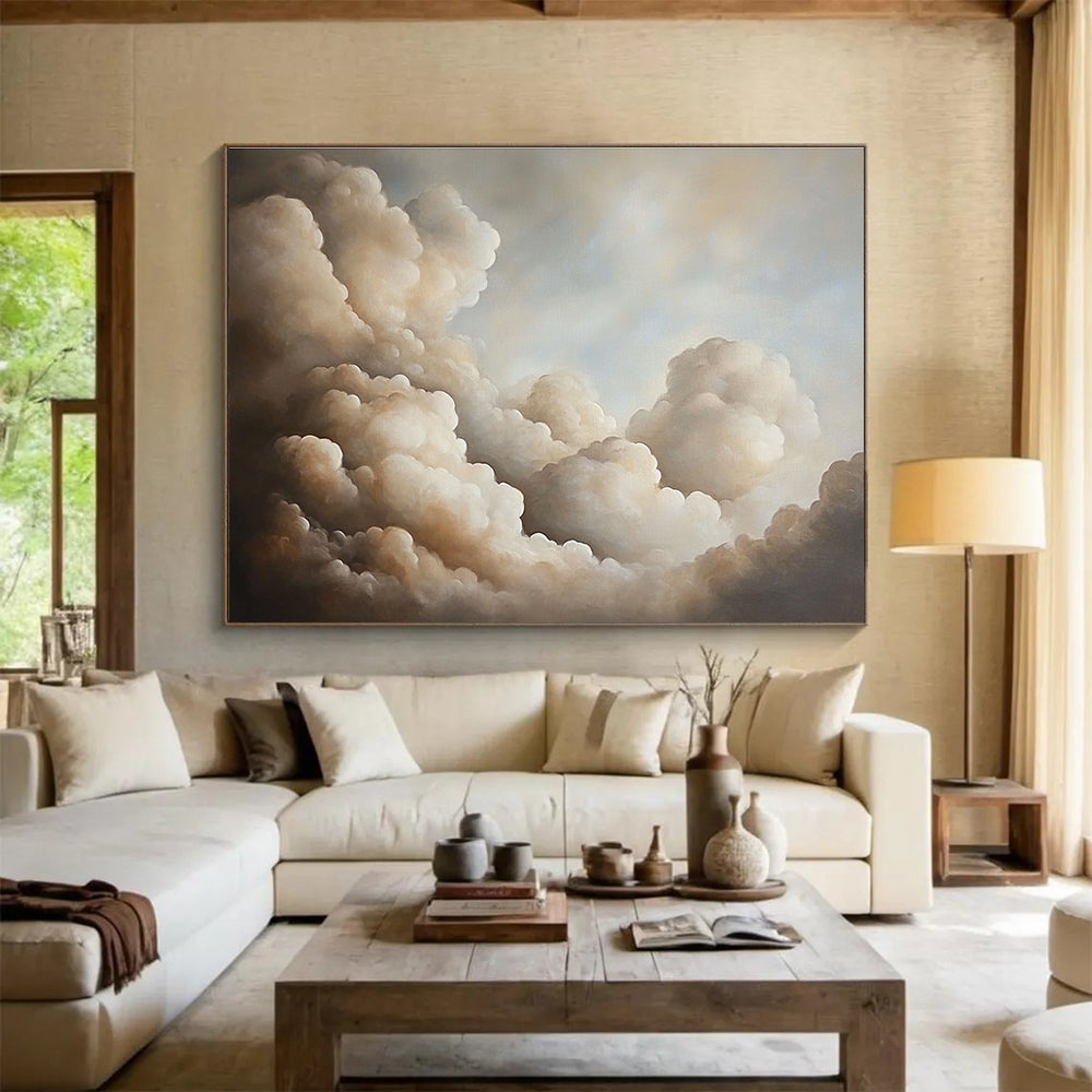 Serene Cloudscape: Elevate Bedroom & Meditation Space SC541