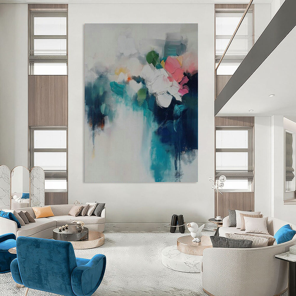 Abstract Floral Art for Feminine Bedroom & Art - Themed Spa DLZ2091
