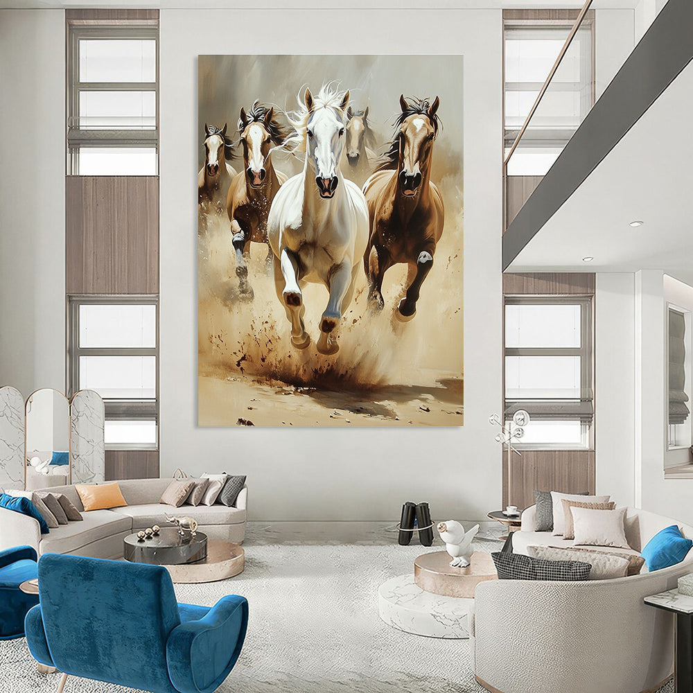 Galloping Horses for Equestrian Club Lounge & Bold Home Study STSC1013