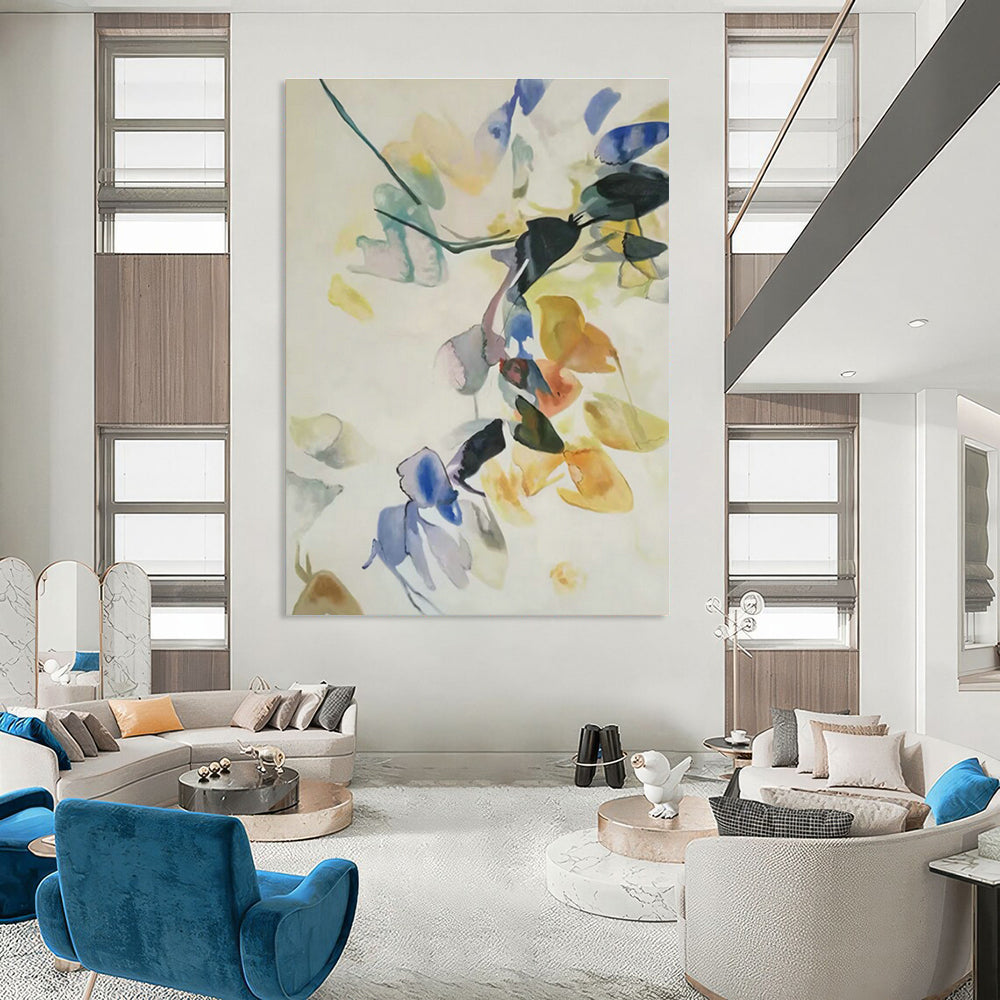Colorful Ink - Wash Floral Art for Light - Filled Conservatory & Bohemian - Chic Bedroom DLZ0750